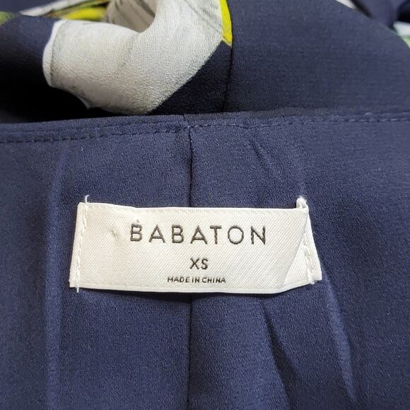 Aritzia Babaton Wallace Floral V Neck Short Sleeve Tie Waist Wrap Dress Size XS - Picture 13 of 16